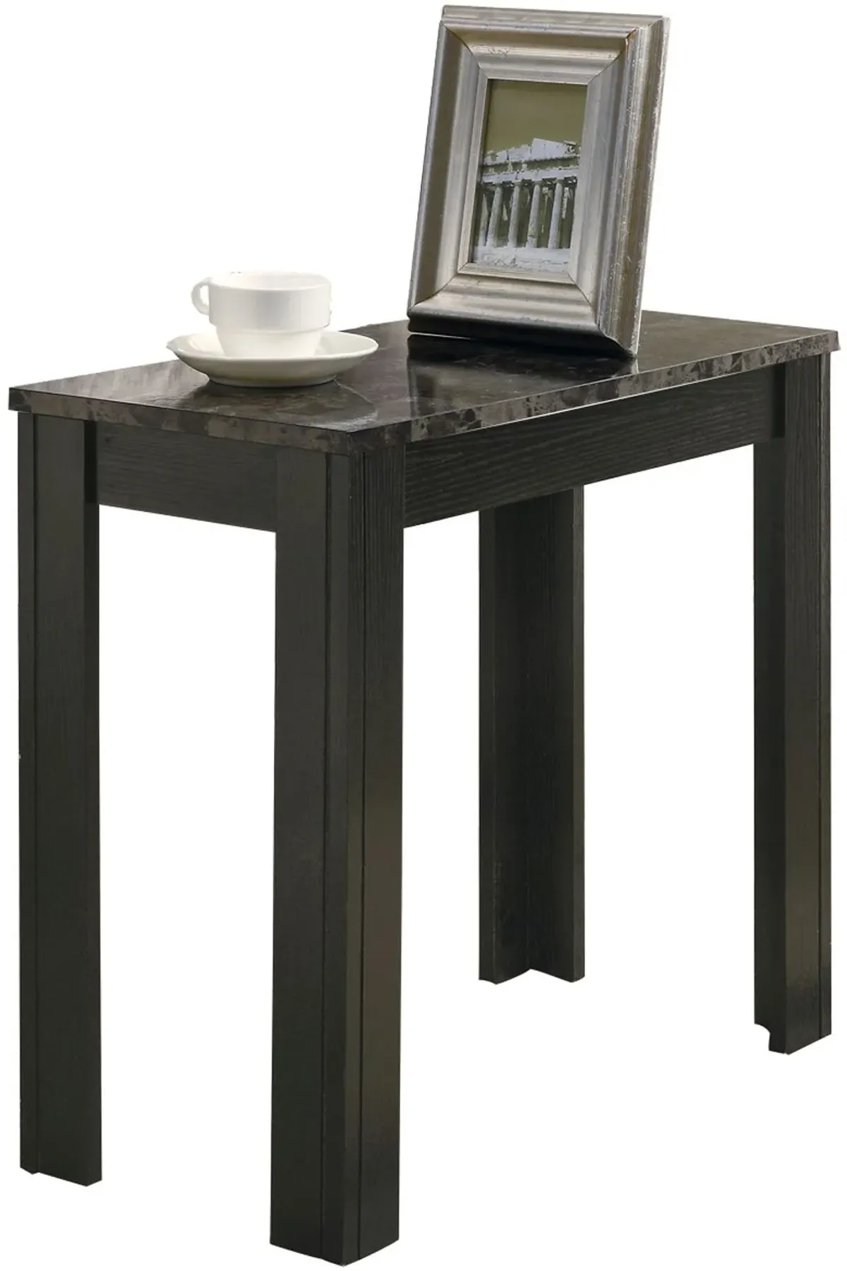 Accent Table, Side, End, Nightstand, Lamp, Living Room, Bedroom, Laminate, Black, Grey, Transitional