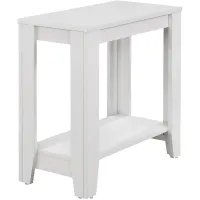 Accent Table, Side, End, Nightstand, Lamp, Living Room, Bedroom, Laminate, White, Transitional