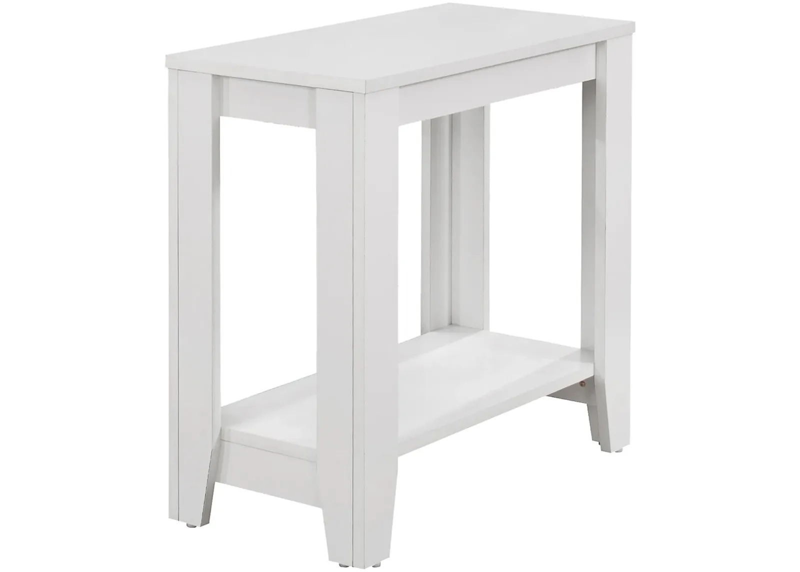 Accent Table, Side, End, Nightstand, Lamp, Living Room, Bedroom, Laminate, White, Transitional