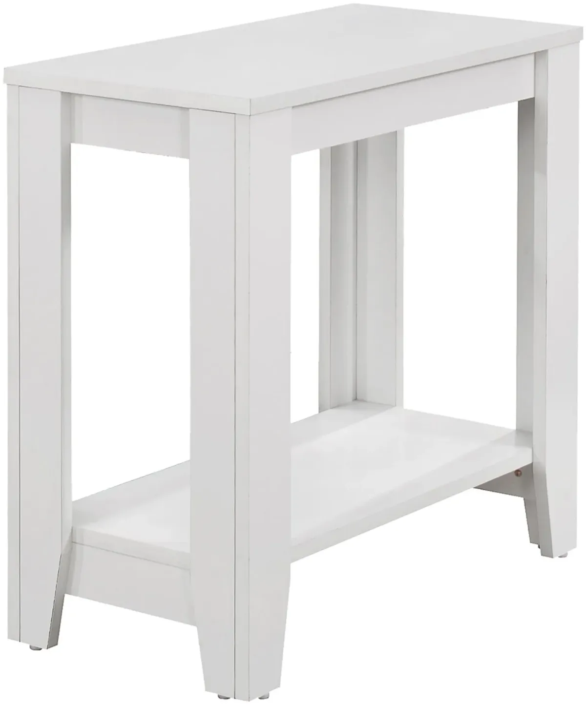 Accent Table, Side, End, Nightstand, Lamp, Living Room, Bedroom, Laminate, White, Transitional