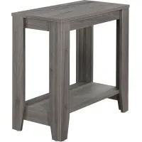 Accent Table, Side, End, Nightstand, Lamp, Living Room, Bedroom, Laminate, Grey, Transitional