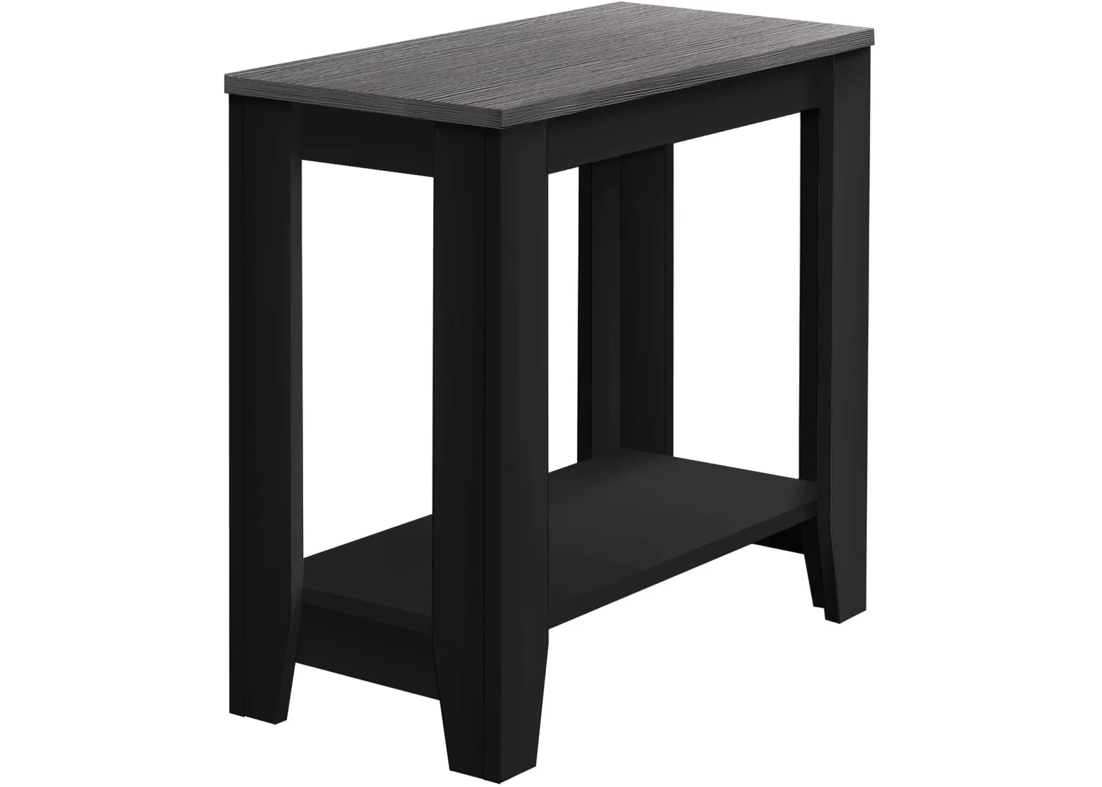 Accent Table, Side, End, Nightstand, Lamp, Living Room, Bedroom, Laminate, Black, Grey, Transitional