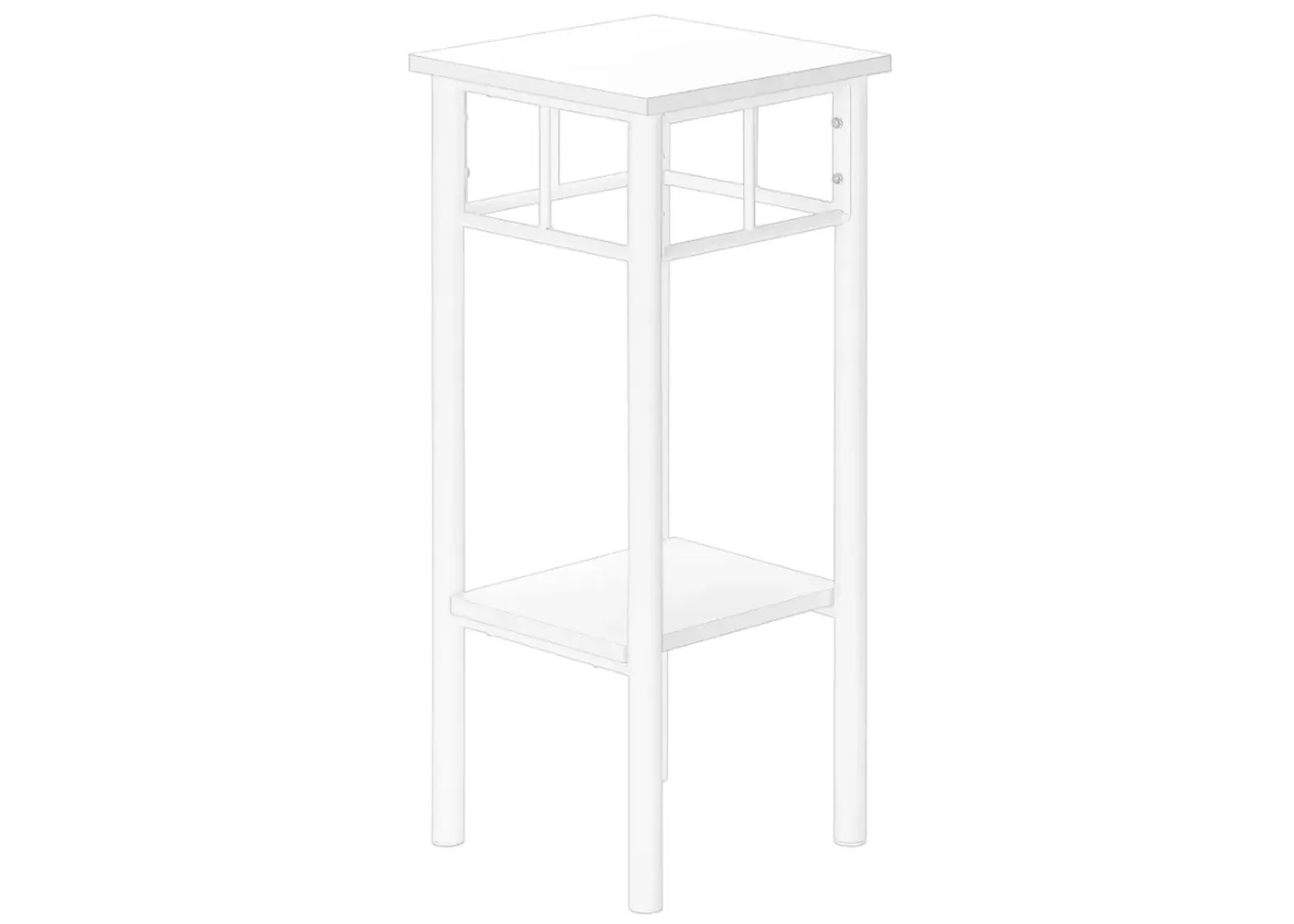 Monarch Specialties Inc. White Accent Table