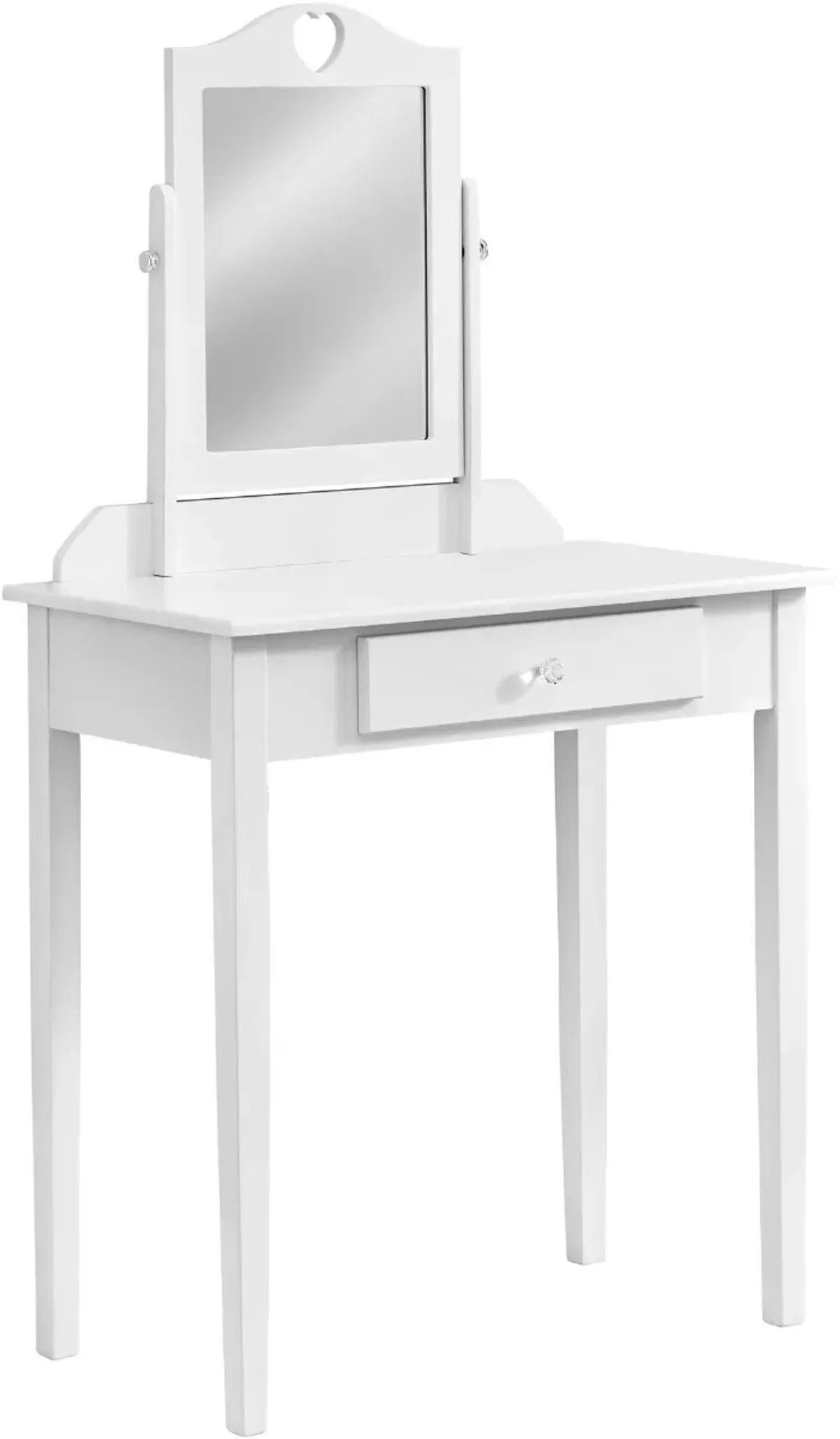 Vanity, Desk, Makeup Table, Organizer, Dressing Table, Bedroom, Wood, Laminate, White, Contemporary, Modern