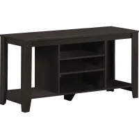 Tv Stand, 48 Inch, Console, Media Entertainment Center, Storage Shelves, Living Room, Bedroom, Laminate, Brown, Contemporary, Modern