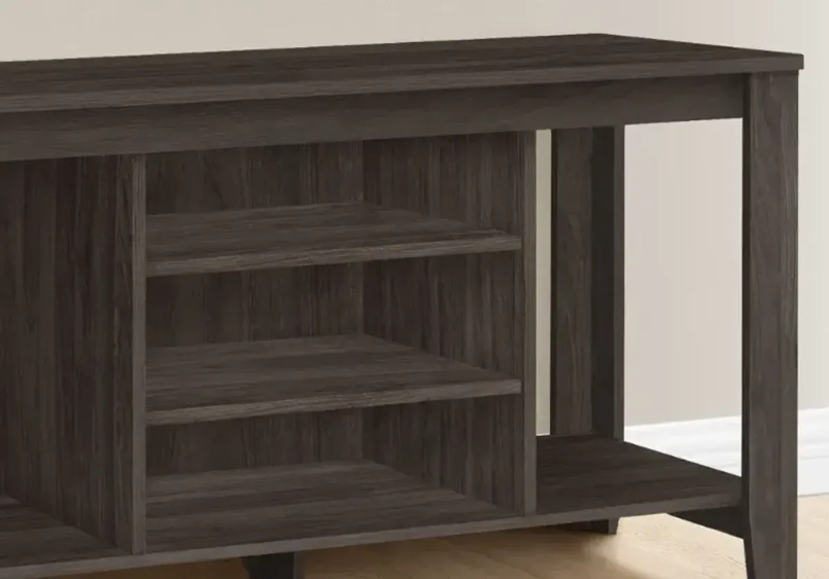 Monarch Specialties Inc. Brown Oak TV Stand