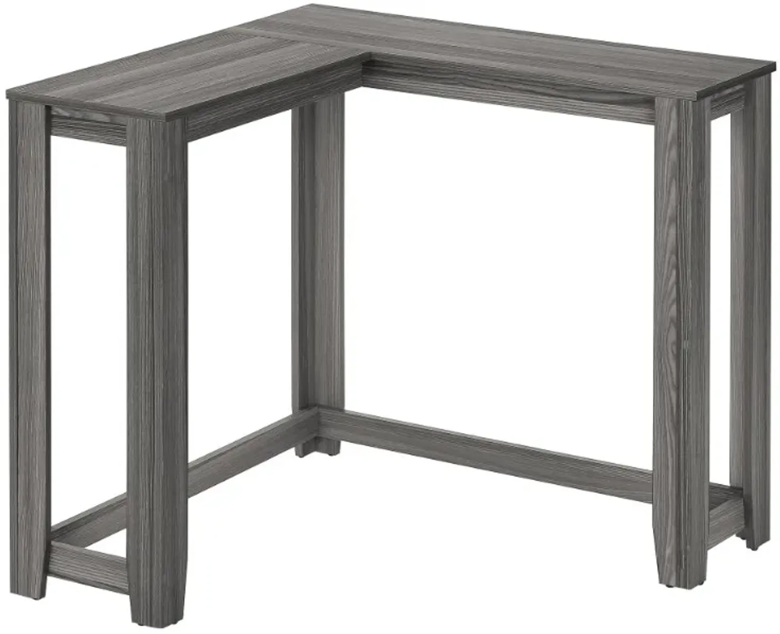 Monarch Specialties Inc. Grey 36" Corner Console Table