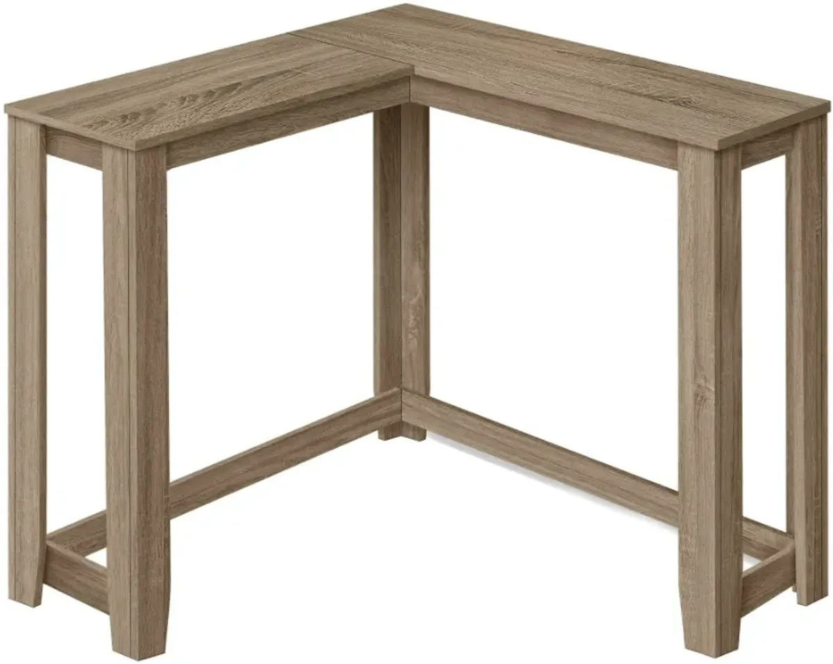 Monarch Specialties Inc. Dark Taupe Corner Console