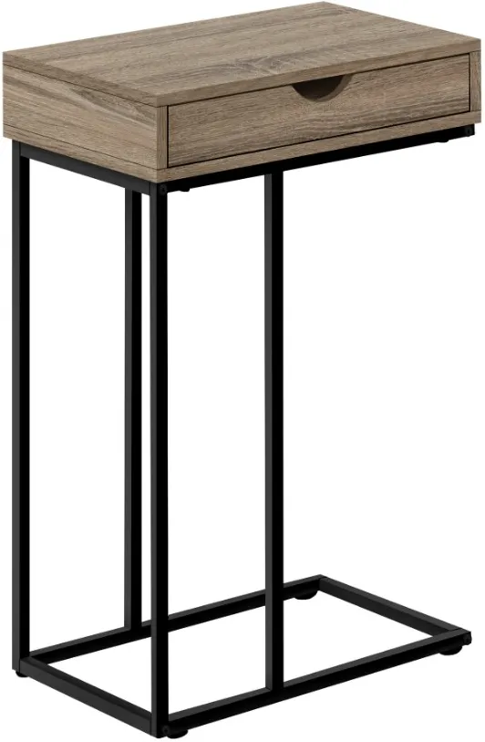 Monarch Specialties Inc. Black/Dark Taupe Accent Table