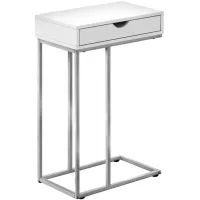 Monarch Specialties Inc. Silver/White Accent Table