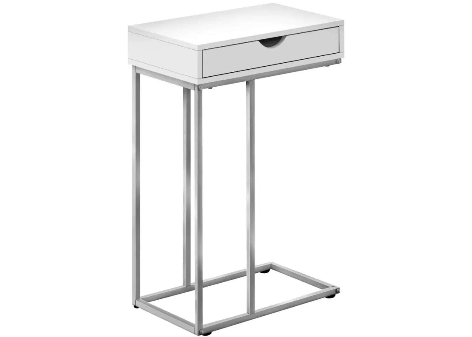 Monarch Specialties Inc. Silver/White Accent Table