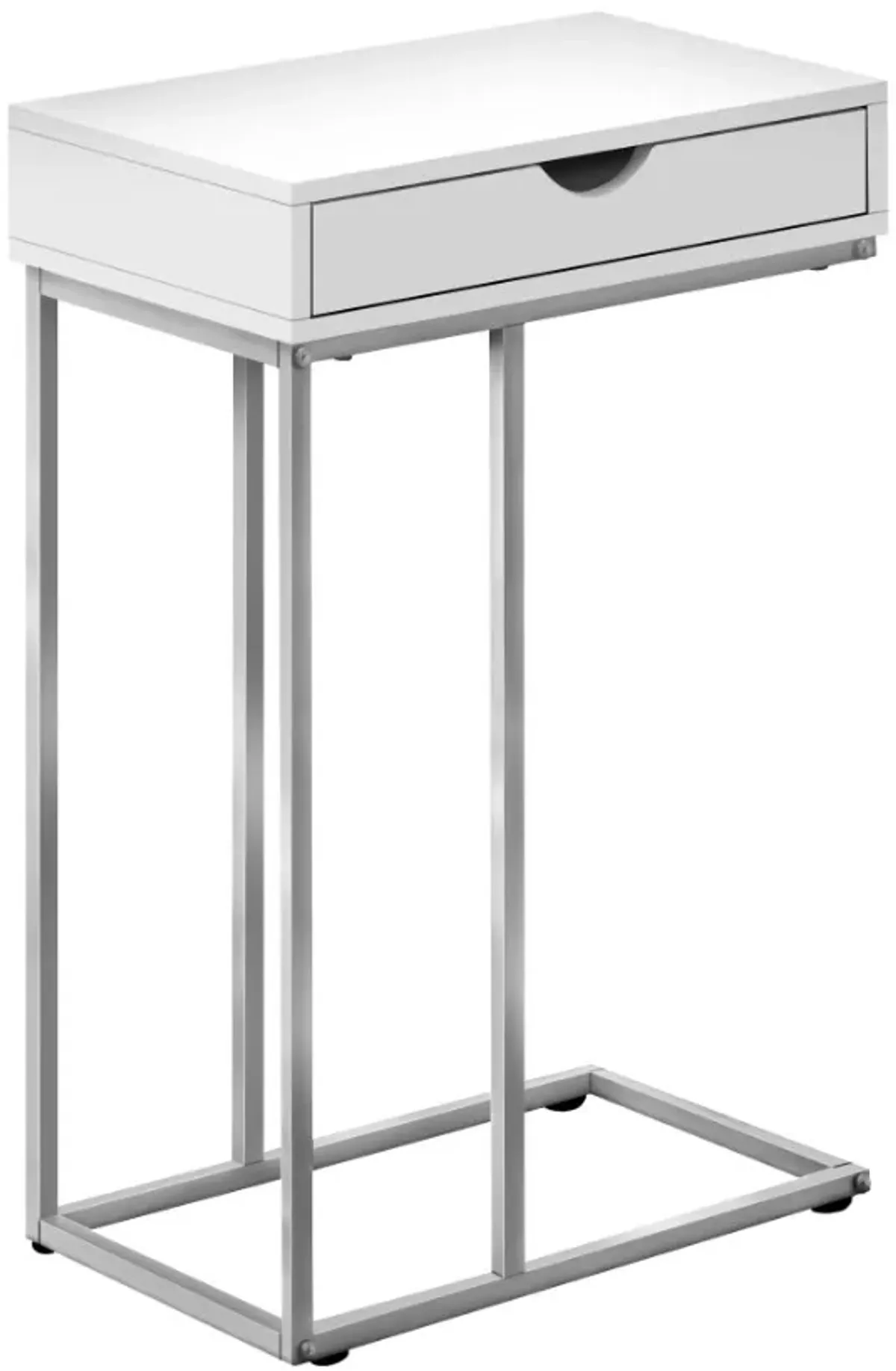 Monarch Specialties Inc. Silver/White Accent Table