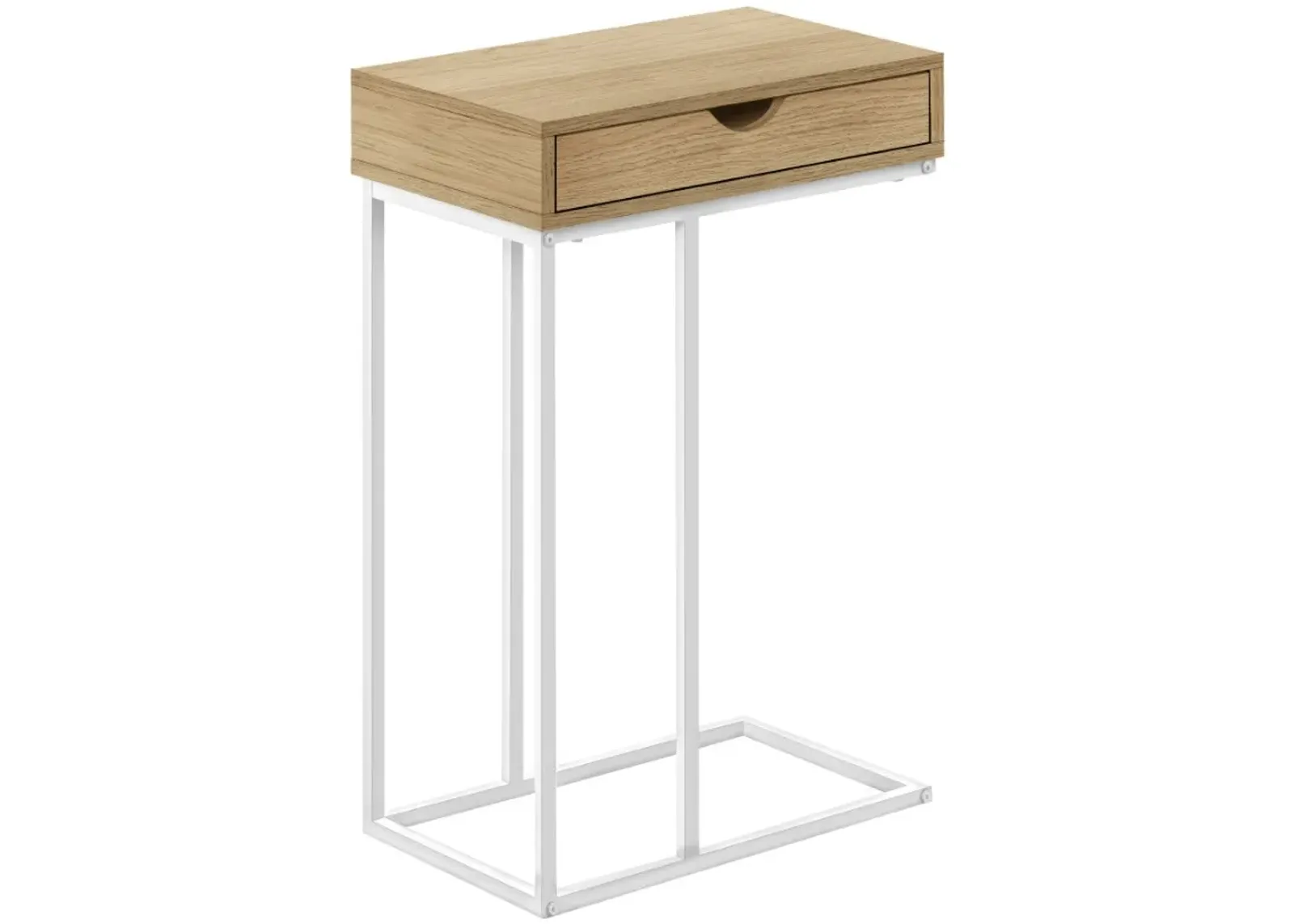 Monarch Specialties Inc. Natural/White Accent Table