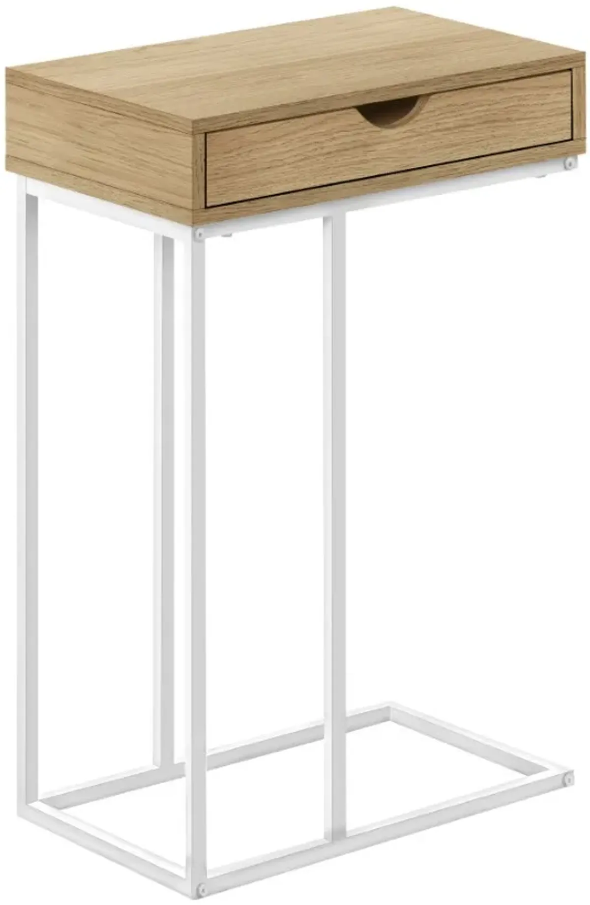 Monarch Specialties Inc. Natural/White Accent Table