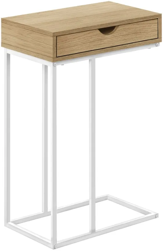 Monarch Specialties Inc. Natural/White Accent Table