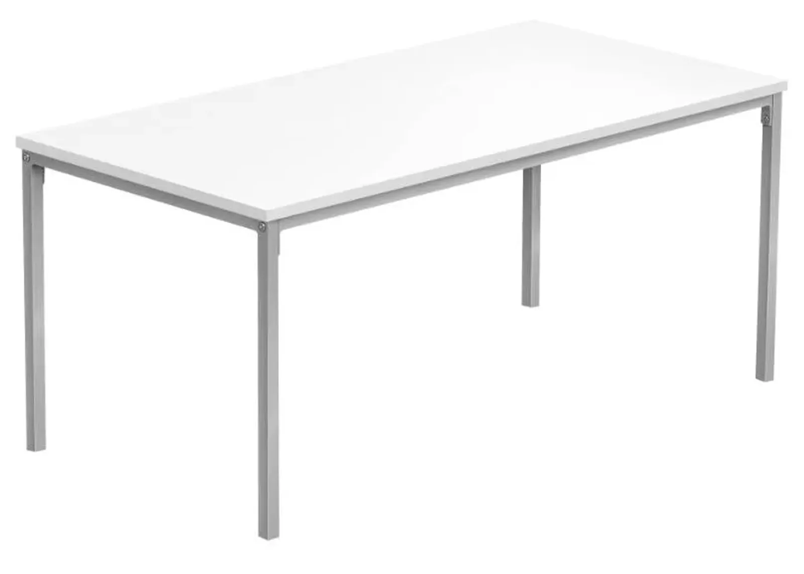 Monarch Specialties Inc. Silver/White Coffee Table