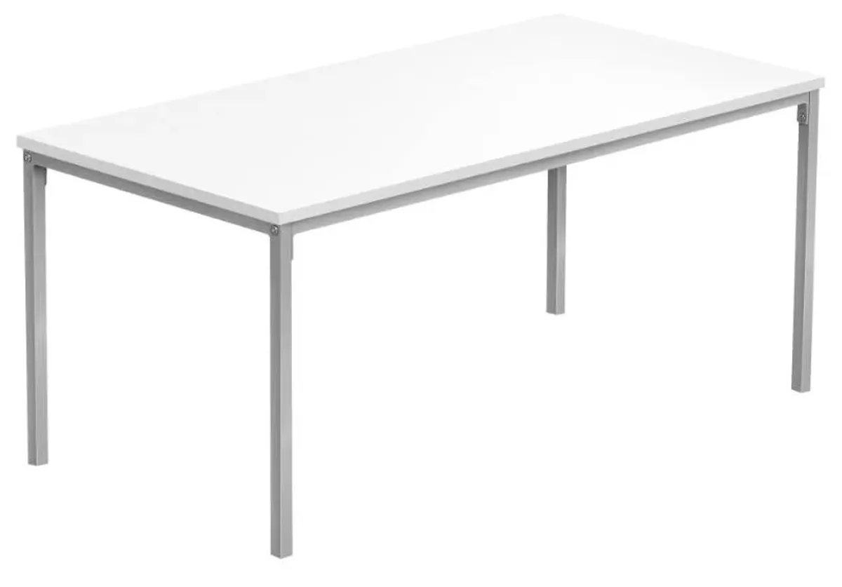 Monarch Specialties Inc. Silver/White Coffee Table