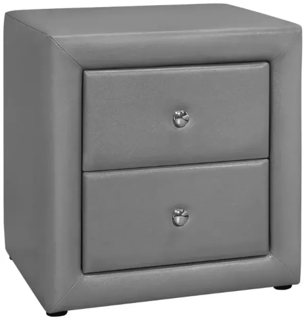Monarch Specialties Inc. Grey Nightstand