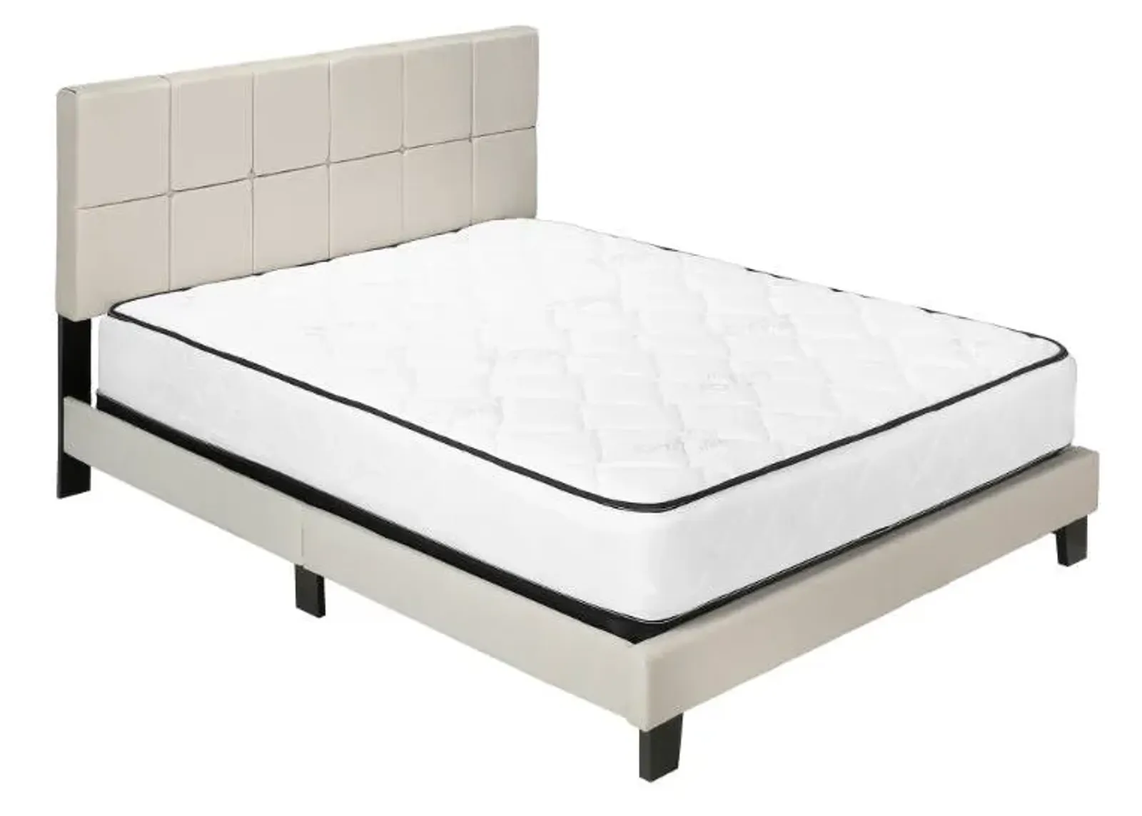 Monarch Specialties Inc. Beige Queen Bed