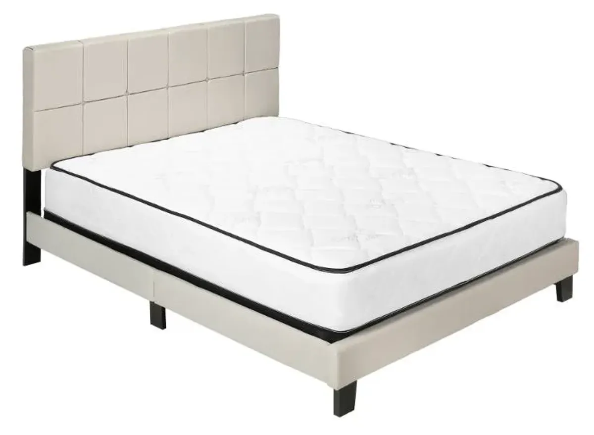 Monarch Specialties Inc. Beige Queen Bed