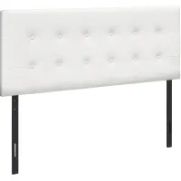 Bed, Headboard Only, Full Size, Bedroom, Upholstered, Pu Leather Look, White, Transitional