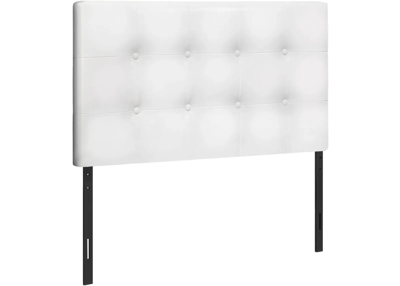 Bed, Headboard Only, Twin Size, Bedroom, Upholstered, Pu Leather Look, White, Transitional