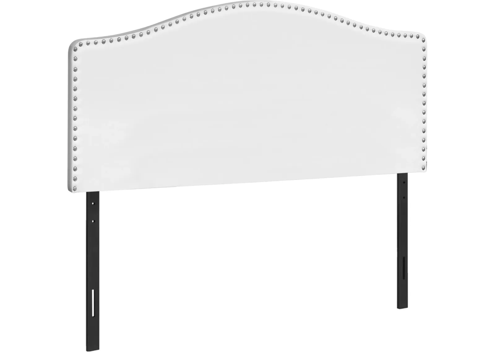 Bed, Headboard Only, Queen Size, Bedroom, Upholstered, Pu Leather Look, White, Transitional