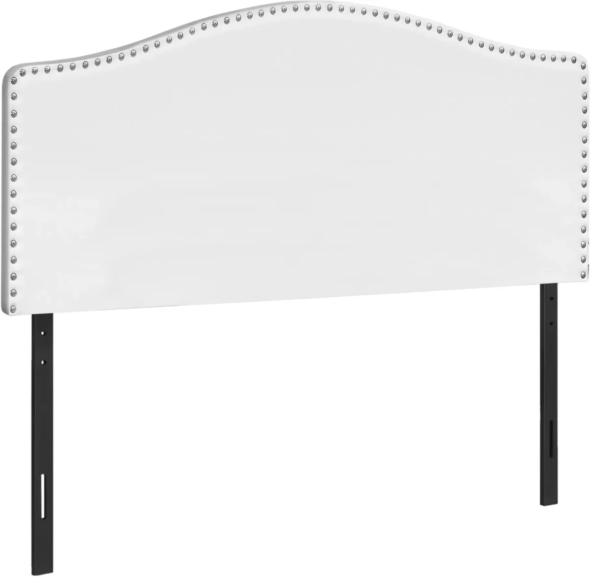 Bed, Headboard Only, Queen Size, Bedroom, Upholstered, Pu Leather Look, White, Transitional