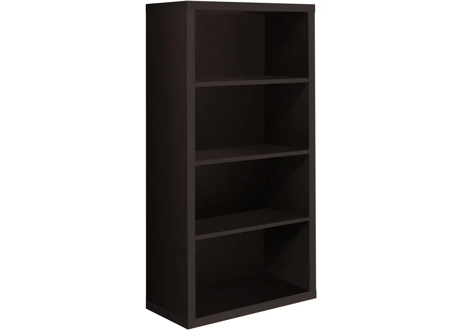 Bookshelf, Bookcase, Etagere, 5 Tier, 48"H, Office, Bedroom, Laminate, Brown, Contemporary, Modern