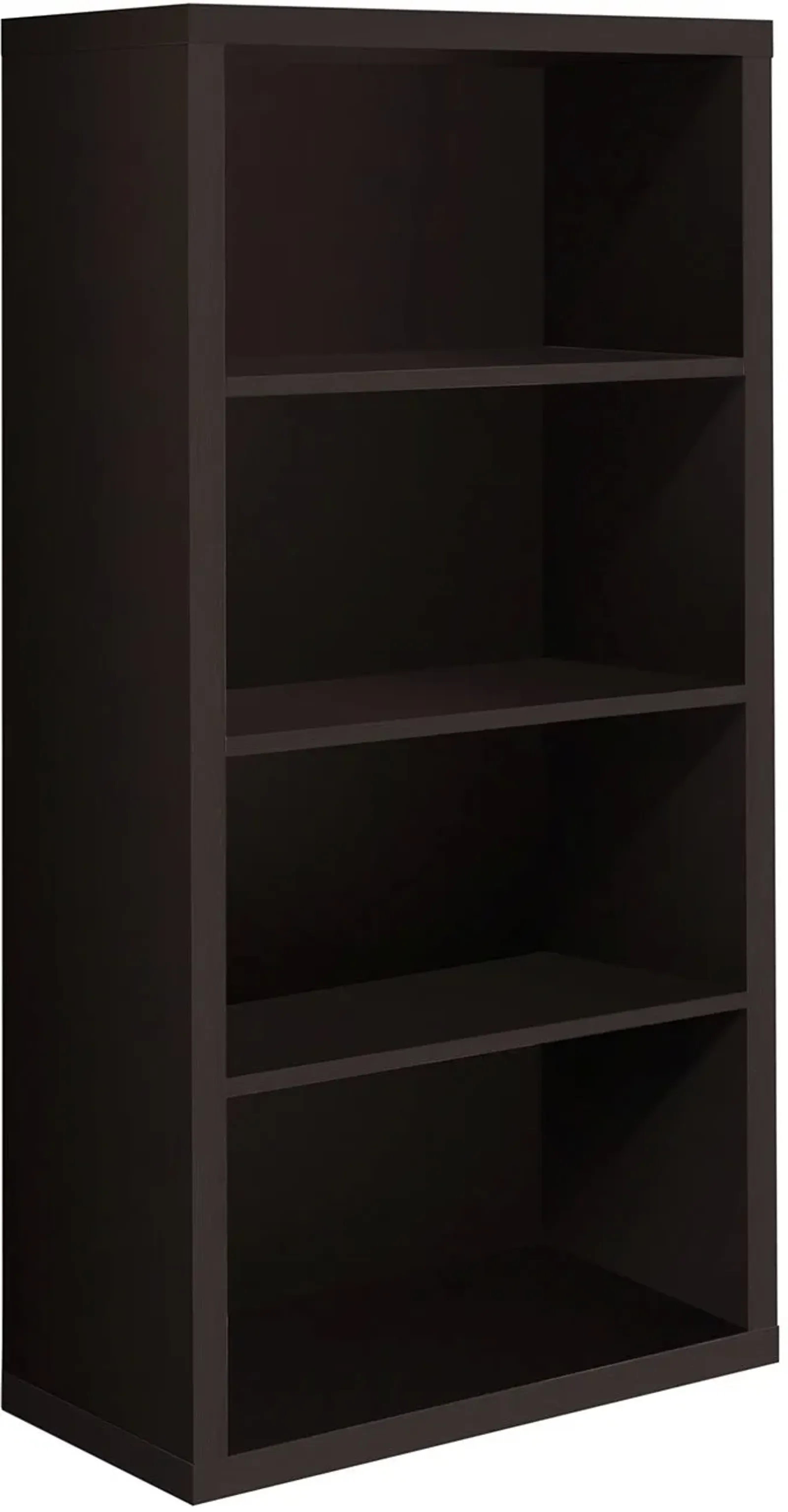 Bookshelf, Bookcase, Etagere, 5 Tier, 48"H, Office, Bedroom, Laminate, Brown, Contemporary, Modern