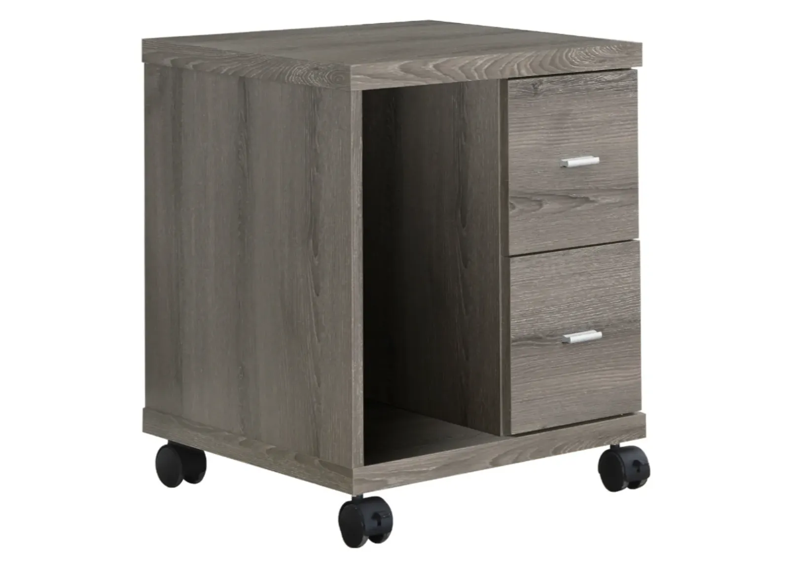 Office, File Cabinet, Printer Cart, Rolling File Cabinet, Mobile, Storage, Work, Laminate, Brown, Contemporary, Modern