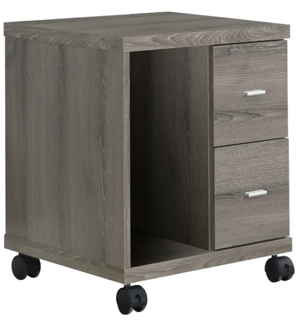 Office, File Cabinet, Printer Cart, Rolling File Cabinet, Mobile, Storage, Work, Laminate, Brown, Contemporary, Modern