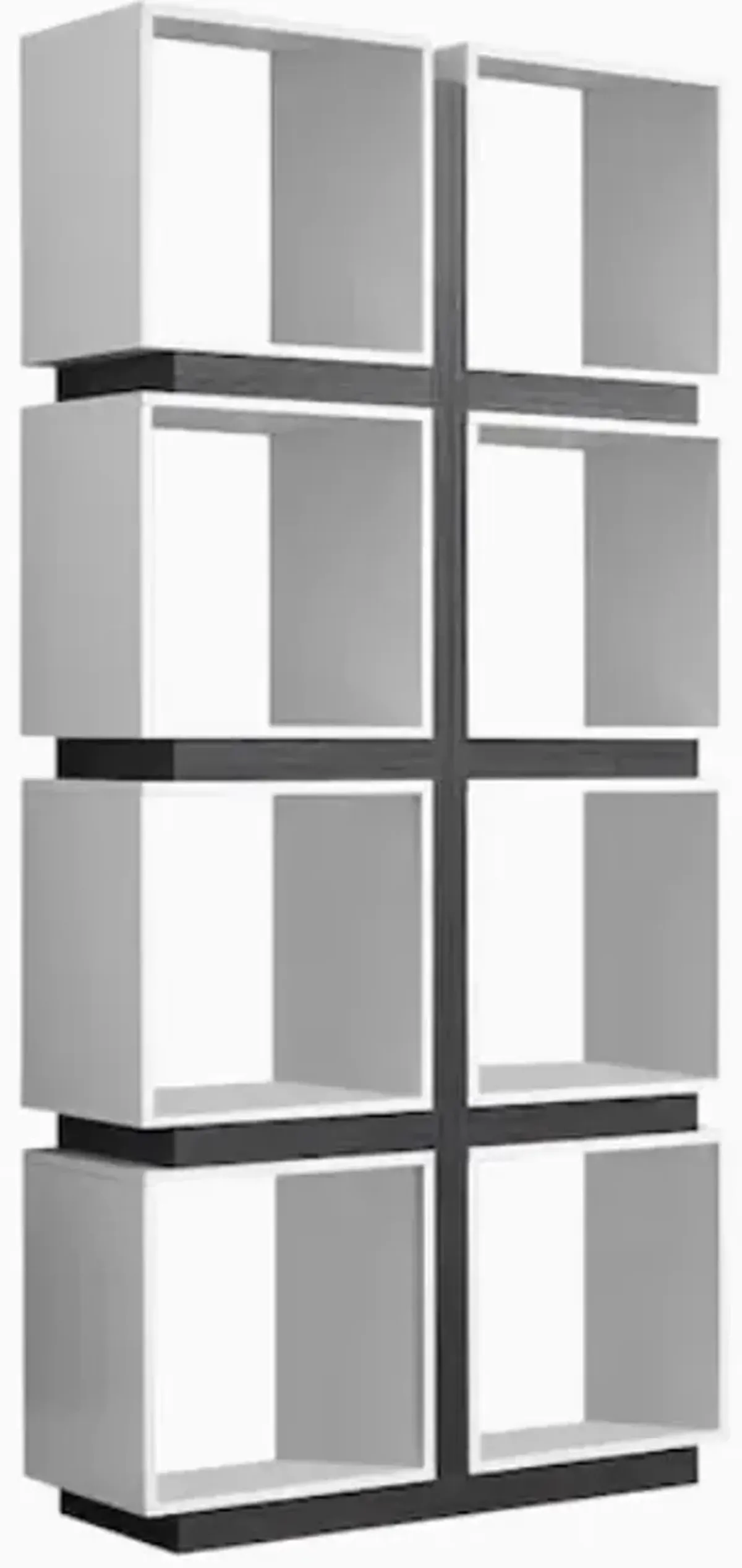 Bookshelf, Bookcase, Etagere, 5 Tier, 71"H, Office, Bedroom, Laminate, White, Grey, Contemporary, Modern