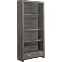 Bookshelf, Bookcase, 5 Tier, 72"H, Office, Bedroom, Laminate, Brown, Contemporary, Modern