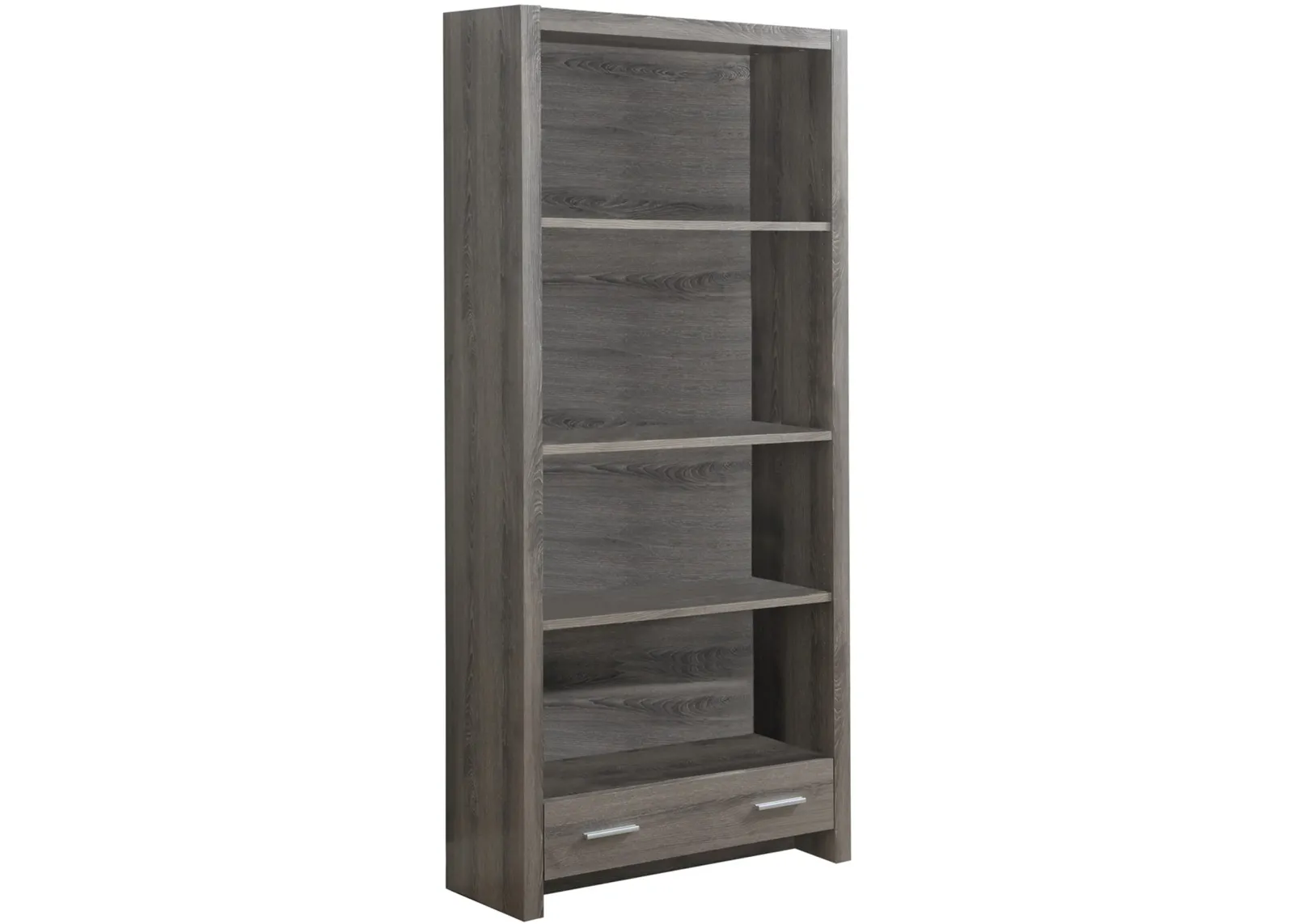 Bookshelf, Bookcase, 5 Tier, 72"H, Office, Bedroom, Laminate, Brown, Contemporary, Modern