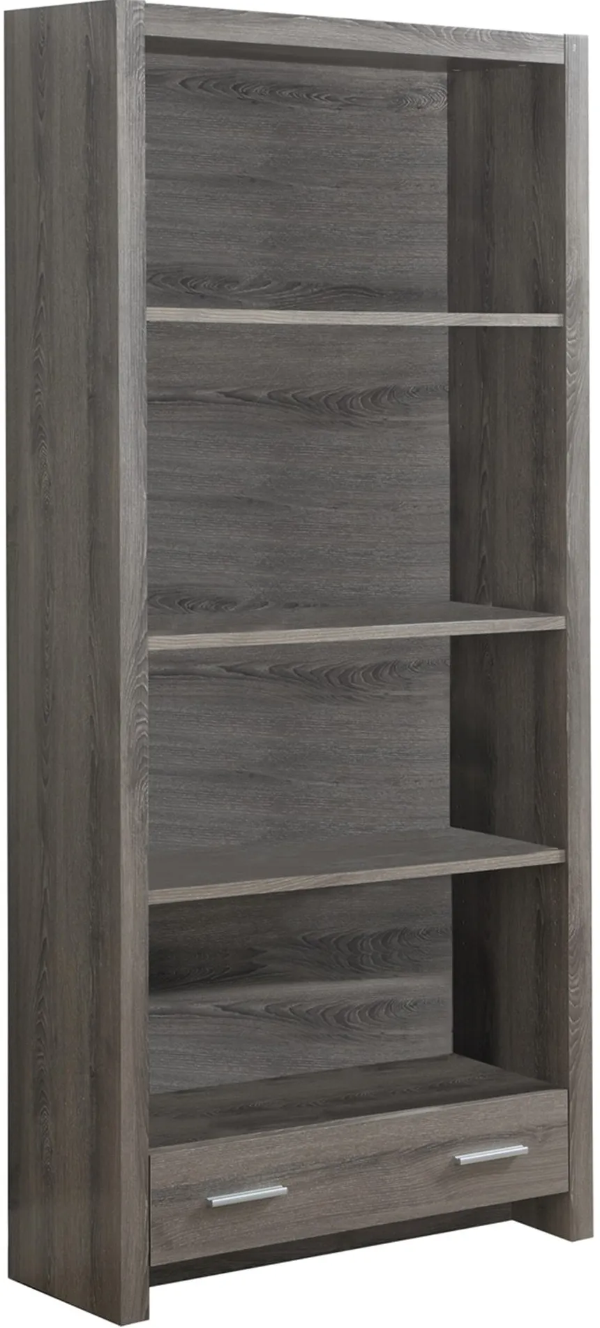 Bookshelf, Bookcase, 5 Tier, 72"H, Office, Bedroom, Laminate, Brown, Contemporary, Modern