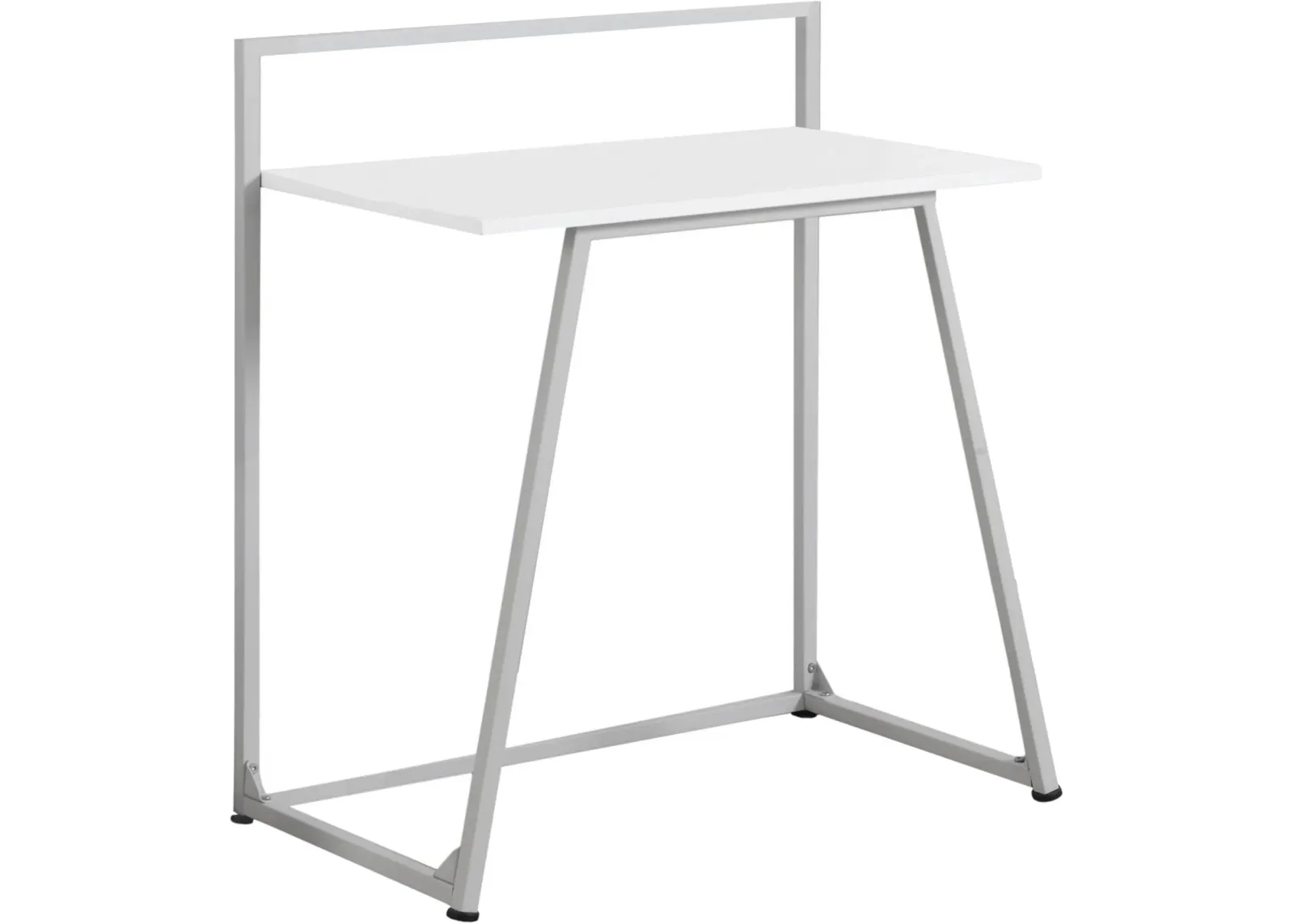 Computer Desk, Home Office, Laptop, 30"L, Work, Metal, Laminate, White, Contemporary, Modern