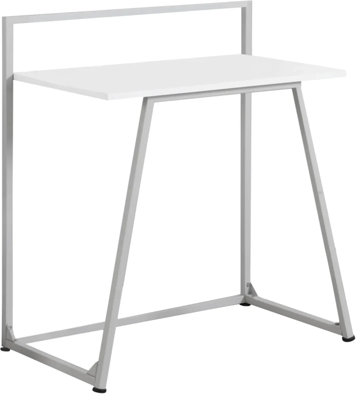 Computer Desk, Home Office, Laptop, 30"L, Work, Metal, Laminate, White, Contemporary, Modern