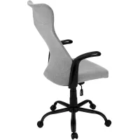 Office Chair, Adjustable Height, Swivel, Ergonomic, Armrests, Computer Desk, Work, Metal, Mesh, Grey, Black, Contemporary, Modern