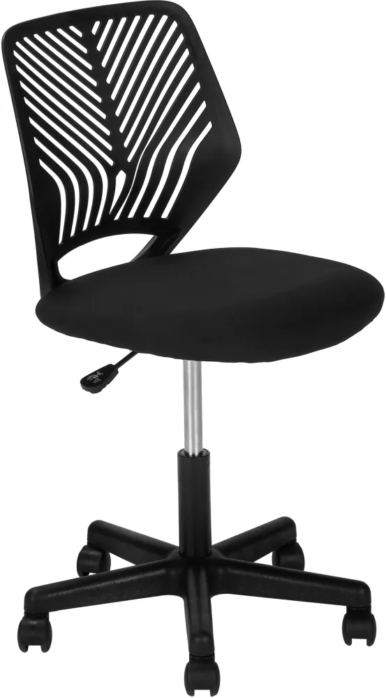 Office Chair, Adjustable Height, Swivel, Ergonomic, Computer Desk, Work, Juvenile, Metal, Fabric, Black, Contemporary, Modern