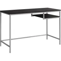 Computer Desk, Home Office, Laptop, 48"L, Work, Metal, Laminate, Brown, Grey, Contemporary, Modern