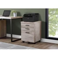 File Cabinet, Rolling Mobile, Storage Drawers, Printer Stand, Office, Work, Laminate, Beige, Contemporary, Modern