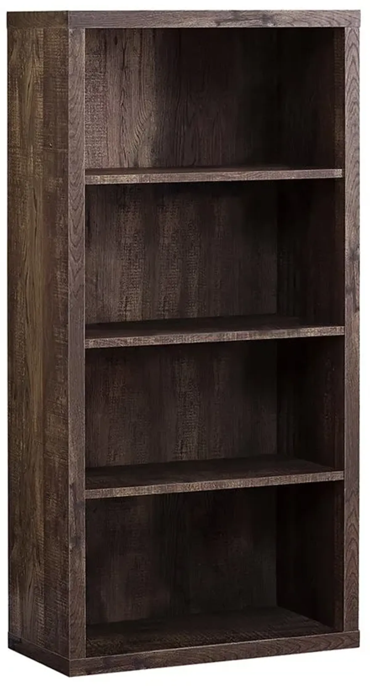 Bookshelf, Bookcase, Etagere, 5 Tier, 48"H, Office, Bedroom, Laminate, Brown, Contemporary, Modern