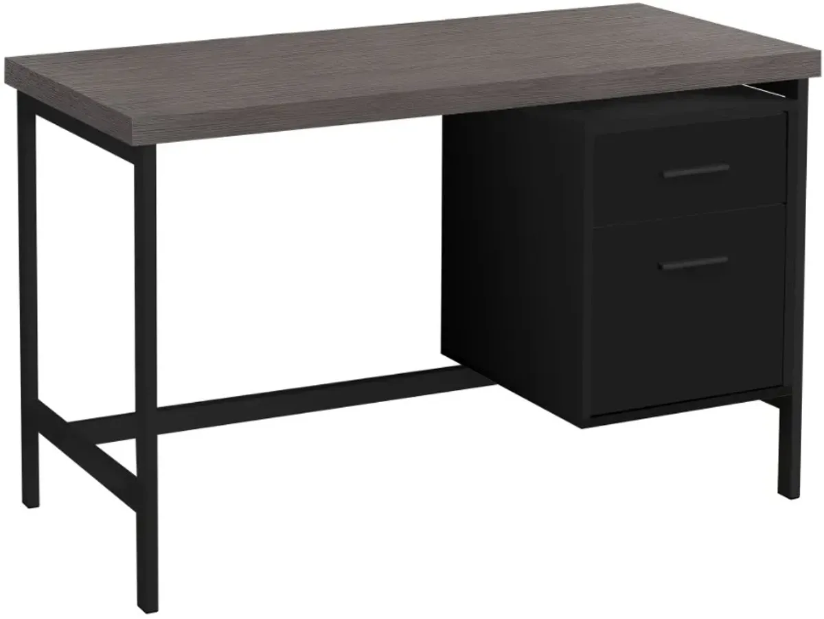 Monarch Specialties Inc. Black/Grey Computer Desk