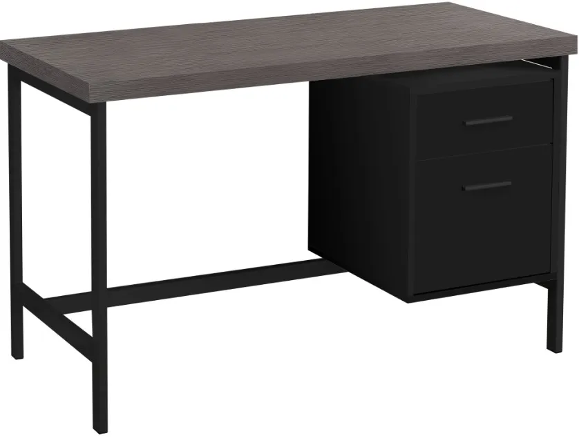 Monarch Specialties Inc. Black/Grey Computer Desk