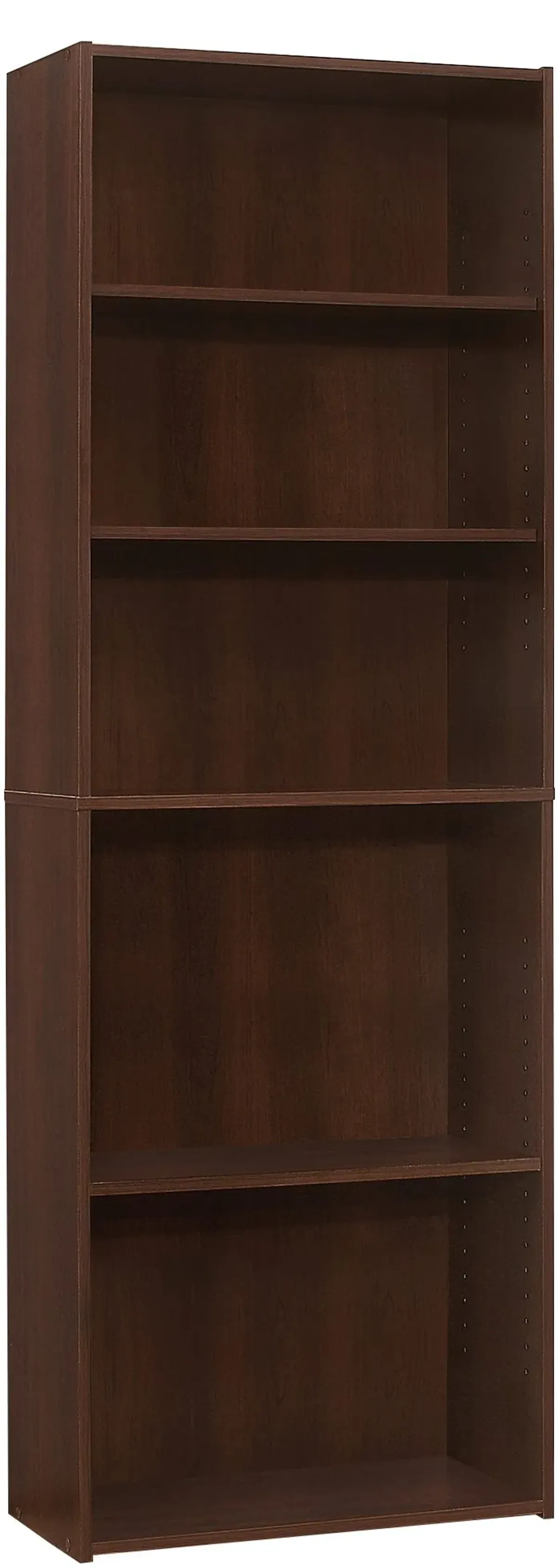 Bookshelf, Bookcase, 6 Tier, 72"H, Office, Bedroom, Laminate, Brown, Transitional