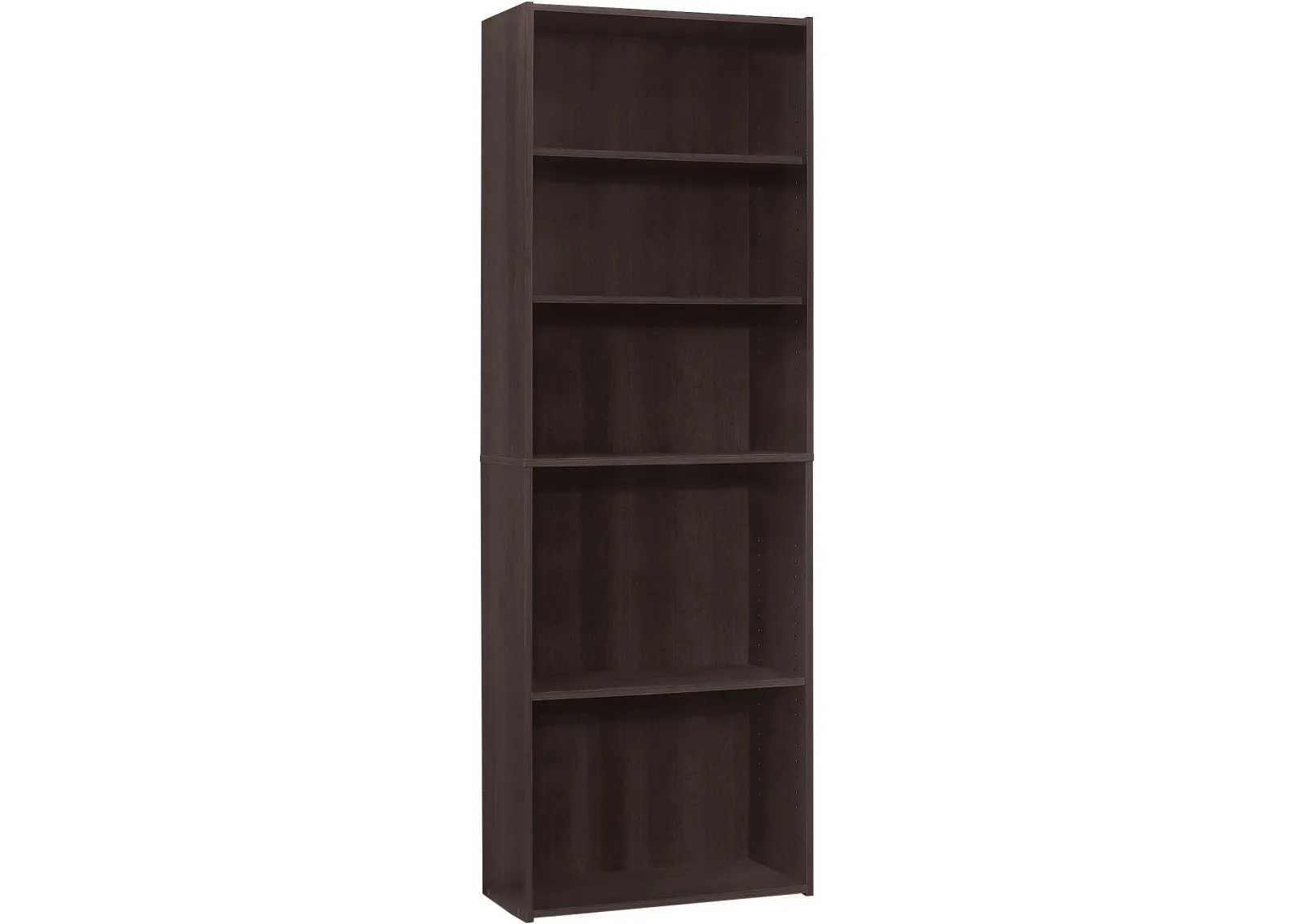 Bookshelf, Bookcase, 6 Tier, 72"H, Office, Bedroom, Laminate, Brown, Transitional