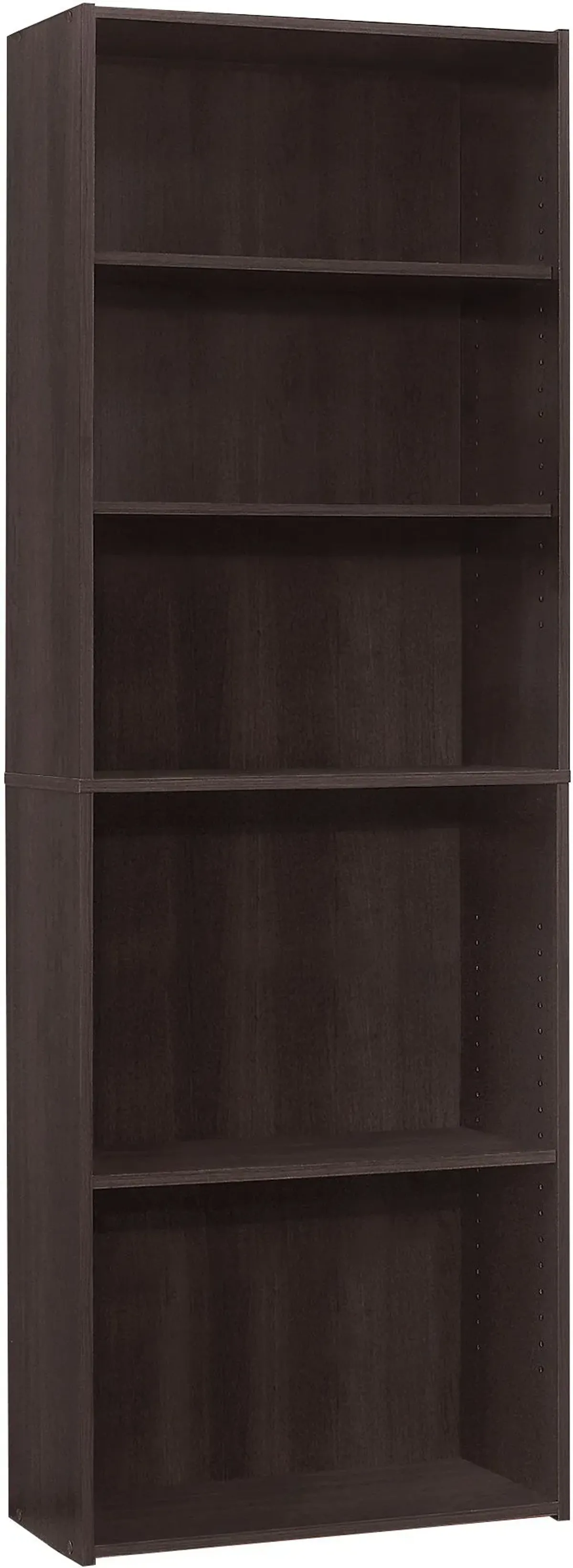 Bookshelf, Bookcase, 6 Tier, 72"H, Office, Bedroom, Laminate, Brown, Transitional