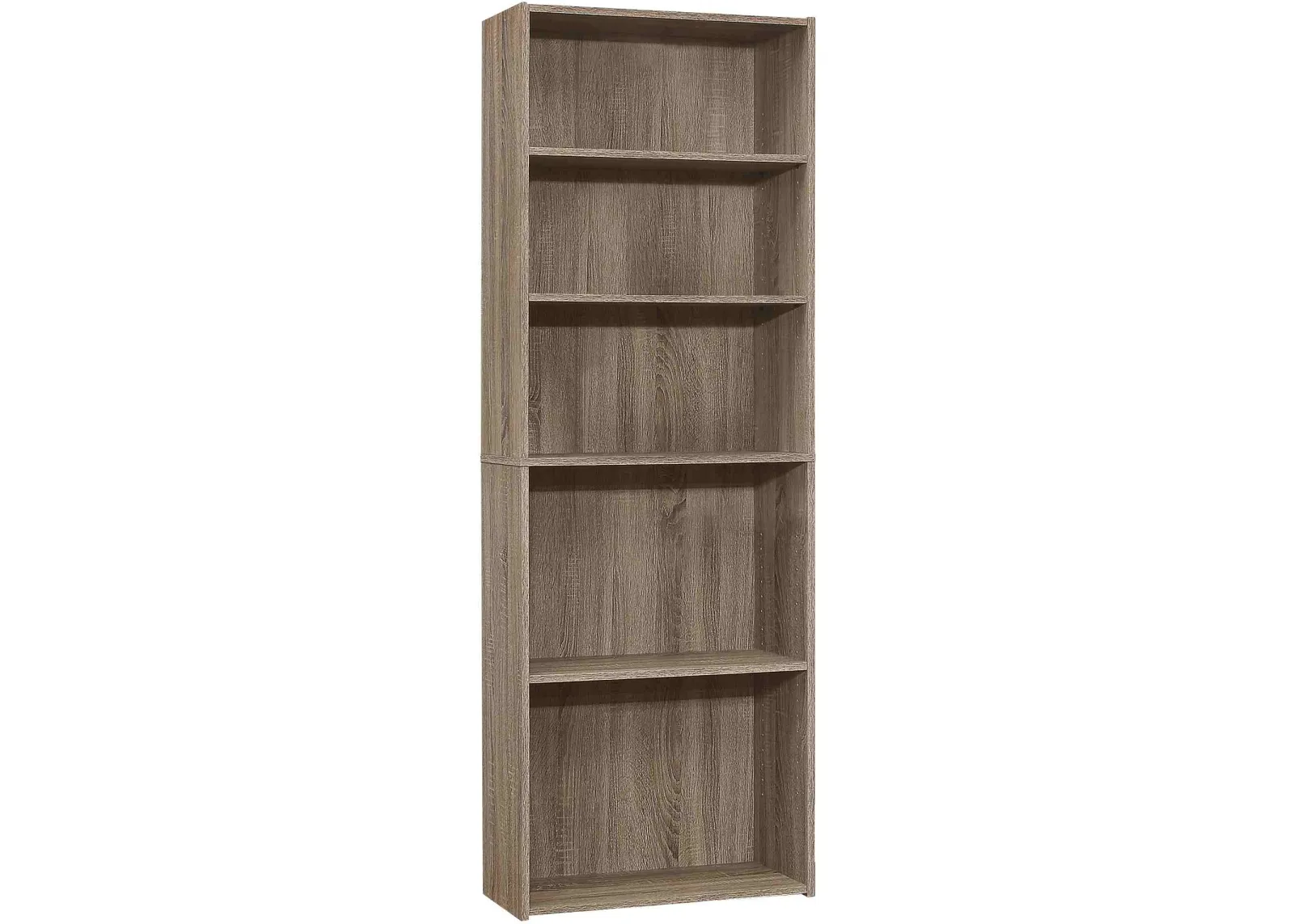 Bookshelf, Bookcase, 6 Tier, 72"H, Office, Bedroom, Laminate, Brown, Transitional