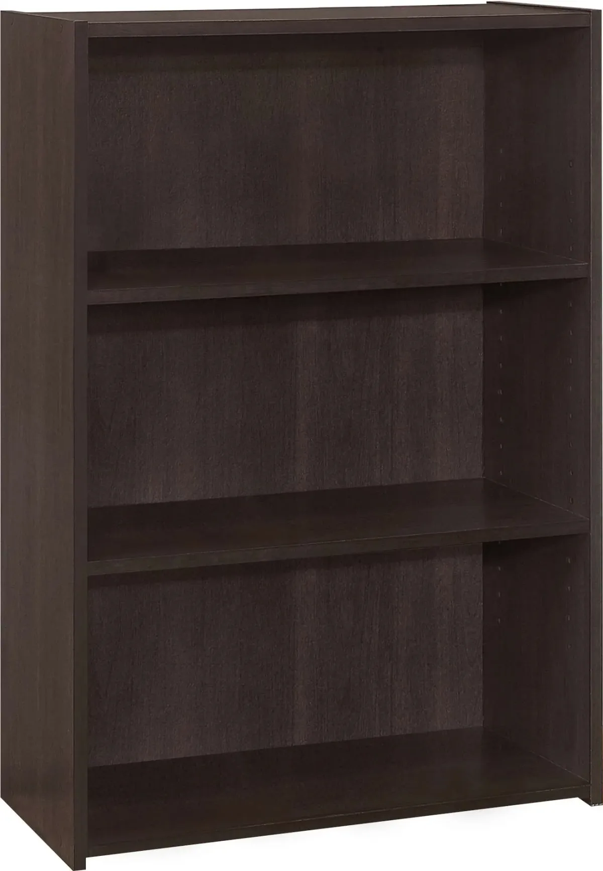 Bookshelf, Bookcase, 4 Tier, 36"H, Office, Bedroom, Laminate, Brown, Transitional